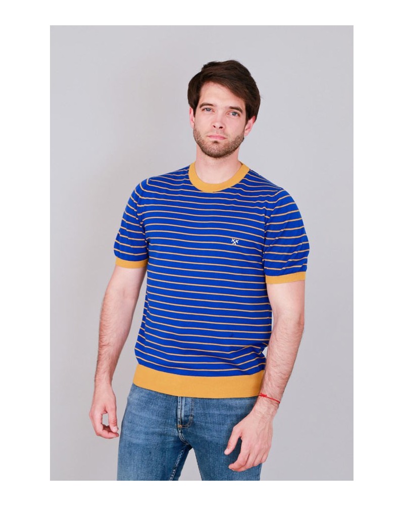 Samarreta Ratlles Ocres OD3656 STJOR | Moda Ètica | Òscar Dalmau