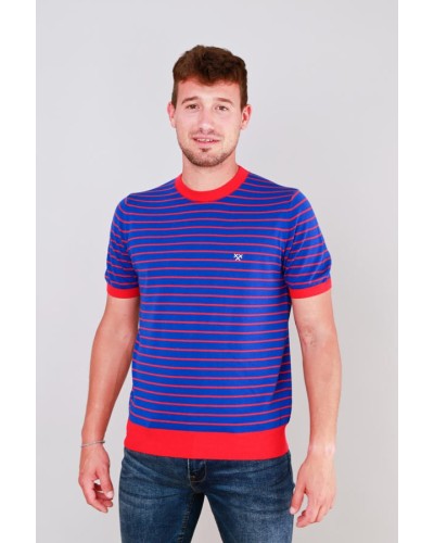 Samarreta Ratlles Vermelles OD3656 STJOR | Moda ètica | Òscar Dalmau