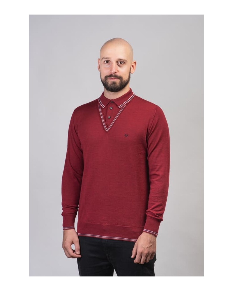 Jersei home estil schoolboy bordeus | Òscar Dalmau | STJOR