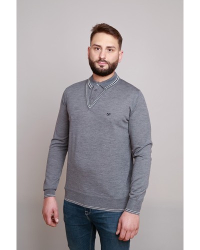 Jersei home estil schoolboy gris | Òscar Dalmau | STJOR