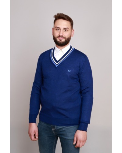 Jersei llana home vintage blau | Òscar Dalmau | STJOR