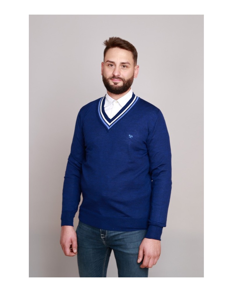 Jersei llana home vintage blau | Òscar Dalmau | STJOR