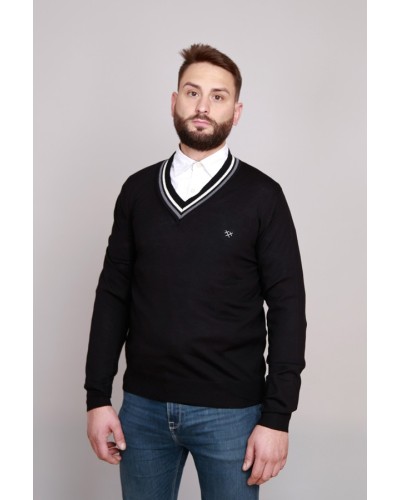 Jersei de pic per a home de color negre | STJOR | Moda sostenible