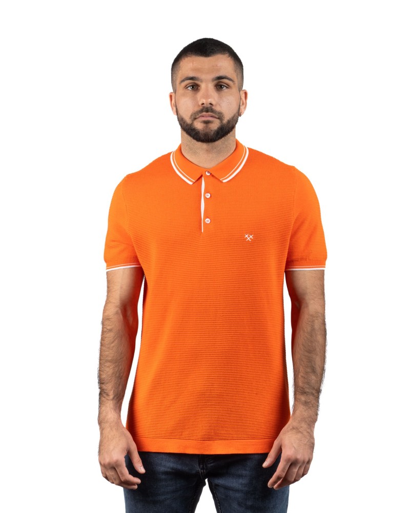 Polo naranja - STJOR | Ropa hombre sostenible y ética hecha en Cataluña