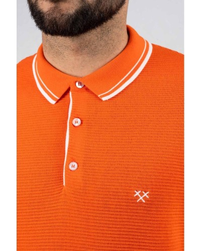 Polo naranja - STJOR | Ropa hombre sostenible y ética hecha en Cataluña