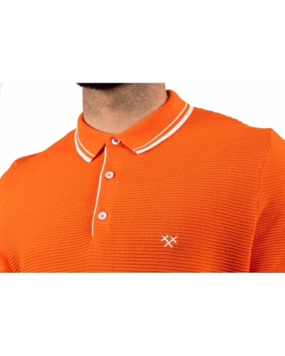 Polo naranja - STJOR | Ropa hombre sostenible y ética hecha en Cataluña
