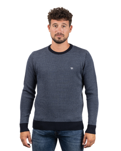 Comprar Jersei de Punt Blau Marí STJOR | Moda Sostenible Feta a Catalunya