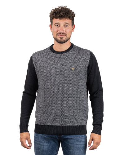 Comprar Jersei de Punt Negre Home | STJOR, roba per a home fabricada a Catalunya