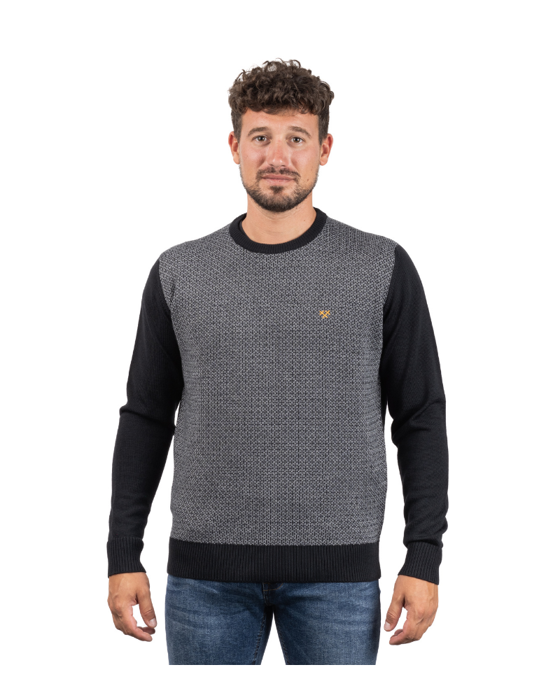 Comprar Jersei de Punt Negre Home | STJOR, roba per a home fabricada a Catalunya