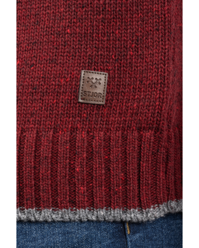 Comprar Jersei bordeus amb Colzeres | STJOR Moda Masculina Sostenible
