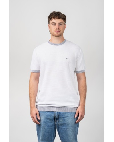 Samarreta Microstripe ST3673 Blanca Home | STJOR