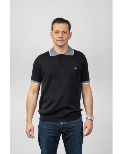 Polo Negre Home ST3674 STJOR - Moda Sostenible