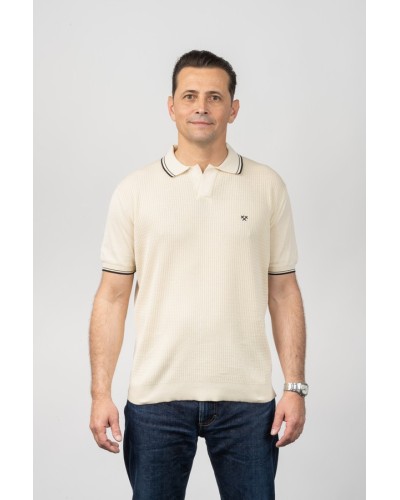 Polo Varied Knit Beix Home - Custom Fit | STJOR