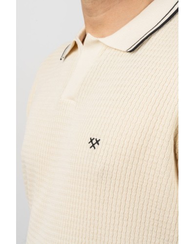 Polo Varied Knit Beix Home - Custom Fit | STJOR
