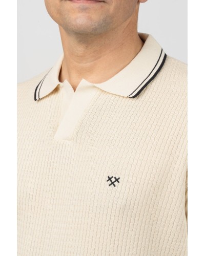 Polo Varied Knit Beix Home - Custom Fit | STJOR