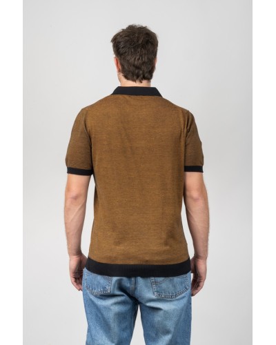 Polo cotó home Thousand Stripes Taronja - Custom Fit | STJOR