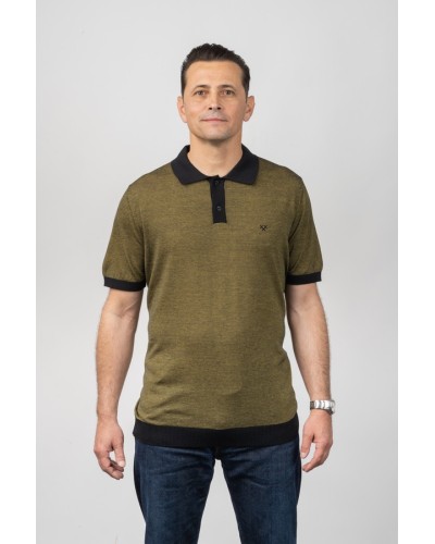 Polo cotó home Thousand Stripes Groc - Custom Fit | STJOR