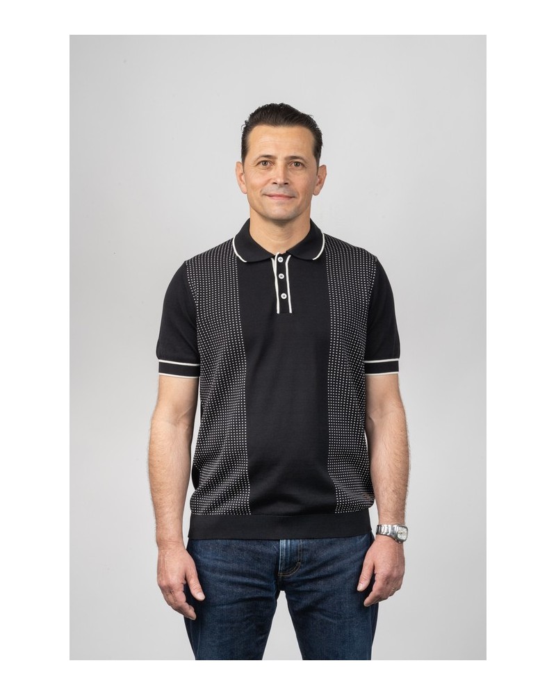 Polo Home Negre Riverside - Col·lecció Òscar Dalmau | STJOR