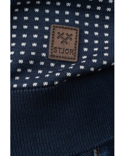 Polo de punt per a home Riverside Blau Marí - Òscar Dalmau | STJOR