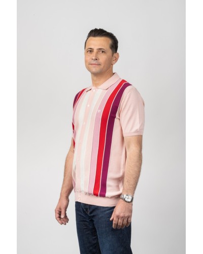 Camisa Rhythm Stripes Rosa Home - Col·lecció Òscar Dalmau | STJOR
