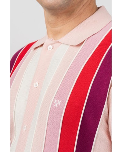 Camisa Rhythm Stripes Rosa Home - Col·lecció Òscar Dalmau | STJOR