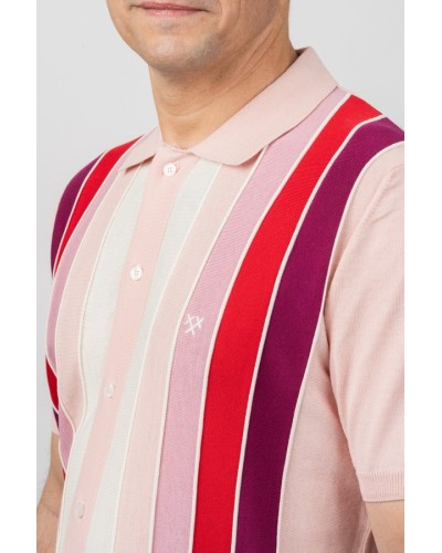 Camisa Rhythm Stripes Rosa Home - Col·lecció Òscar Dalmau | STJOR