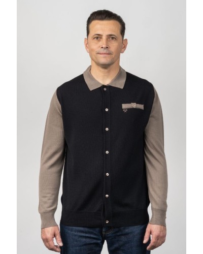 Camisa de Punt Coll Polo Home Bicolor - Marca Roba Home STJOR