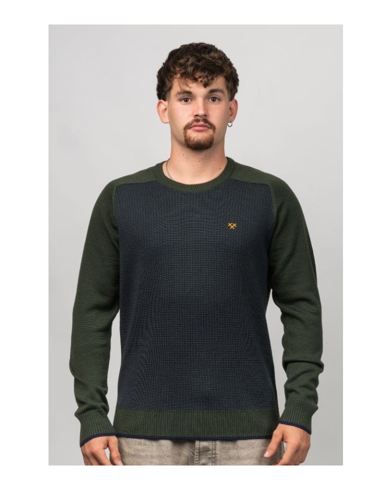 Jersei de Punt Home Pota de Gall Kaki | Jersei Màniga Llarga - STJOR