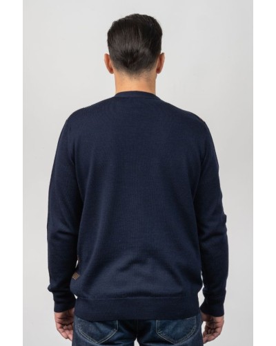 Càrdigan de Punt Home Blau Marí Quadres | Marca Roba Home STJOR