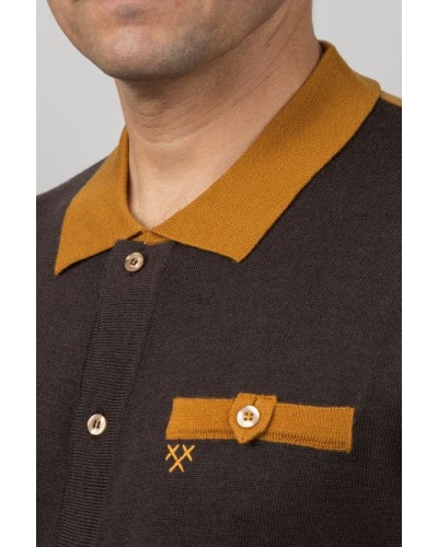 Camisa de Punt Coll Polo Home Marró - Marca Roba Home STJOR