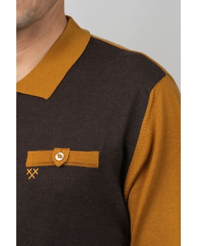 Camisa de Punt Coll Polo Home Marró - Marca Roba Home STJOR