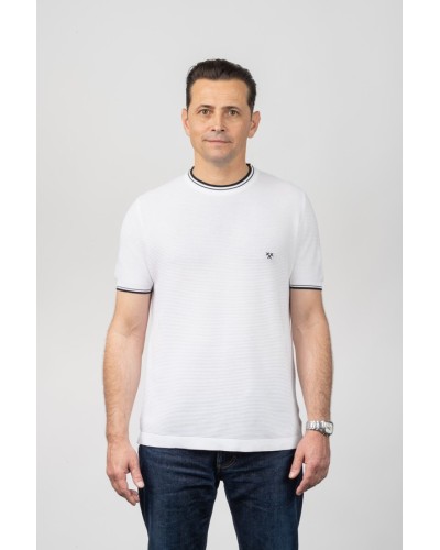 Samarreta blanca de punt per a home | STJOR