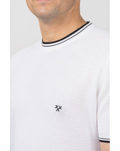 Samarreta blanca de punt per a home | STJOR