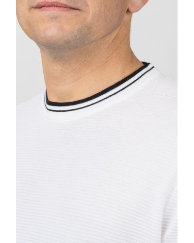 Samarreta blanca de punt per a home | STJOR