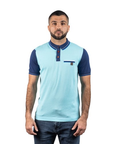 Comprar Polo Blau Cel | Moda Sostenible per a Home Feta a Catalunya