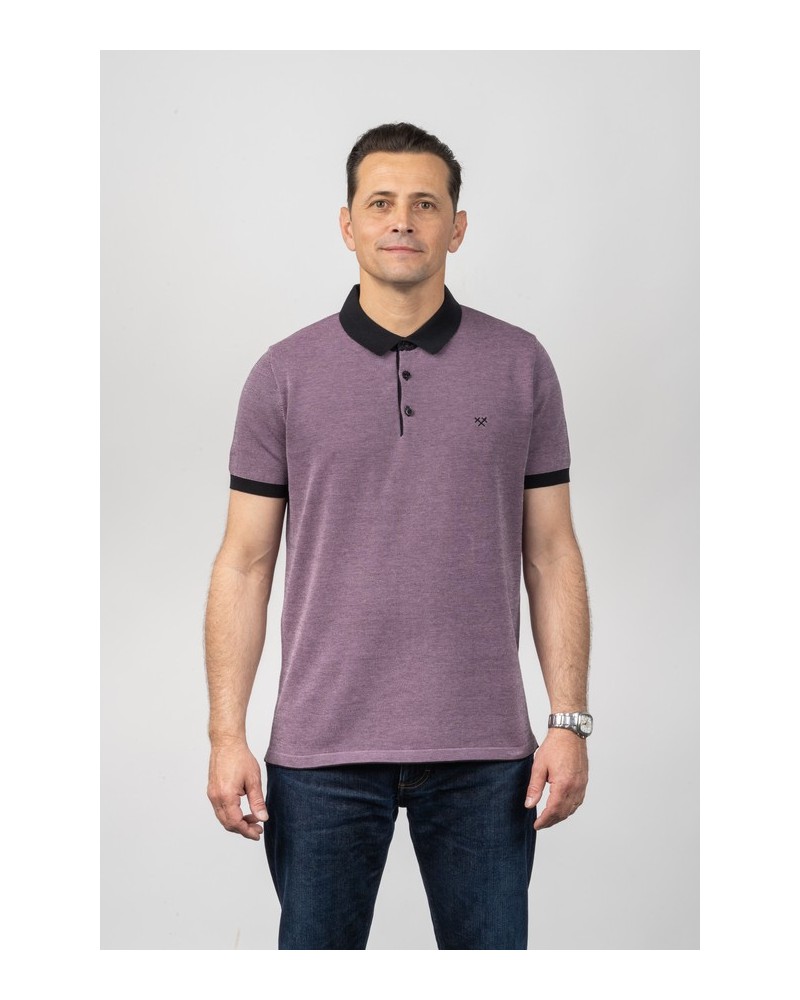 Polo morat de punt STJOR | Roba ètica | Botiga de moda sostenible
