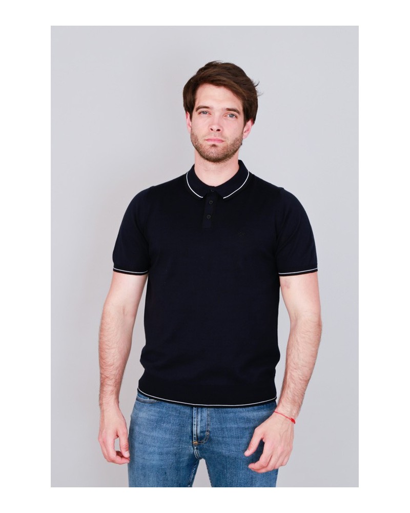 Polo Blau Marí OD3620 STJOR | Roba Sostenible per a home | Moda Ètica