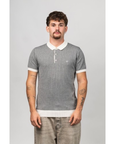 Polo Pinstripe Antracita | STJOR 1969 | Comprar Polo Barat