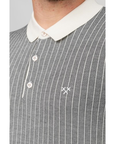 Polo Pinstripe Antracita | STJOR 1969 | Comprar Polo Barat