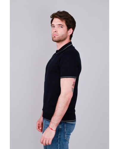 Polo Blau Marí OD3620 STJOR | Roba Sostenible per a home | Moda Ètica