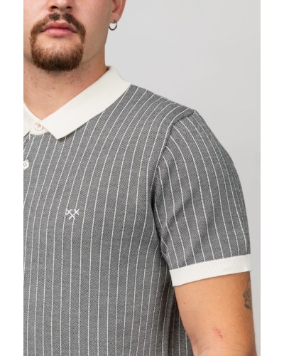 Polo Pinstripe Antracita | STJOR 1969 | Comprar Polo Barat