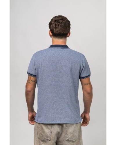 Polo Micro-Texture Blau Marí | STJOR 1969 | Botigues STJOR