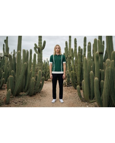 Polo Racing Stripes Verd | STJOR 1969 | Òscar Dalmau