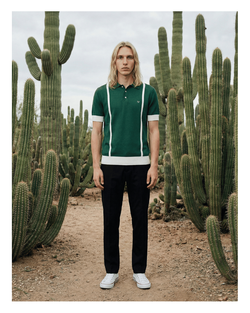 Polo Racing Stripes Verd | STJOR 1969 | Òscar Dalmau