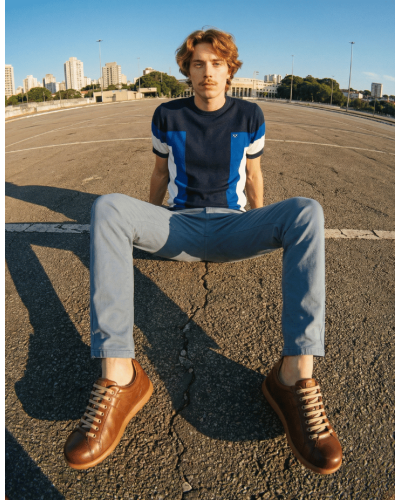 Samarreta Three Colors Blau | STJOR 1969 | Roba Ètica