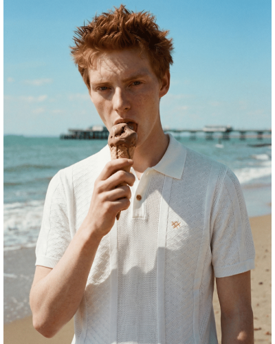 Polo Textured Lace Blanc | STJOR 1969 | Comprar Polo Home