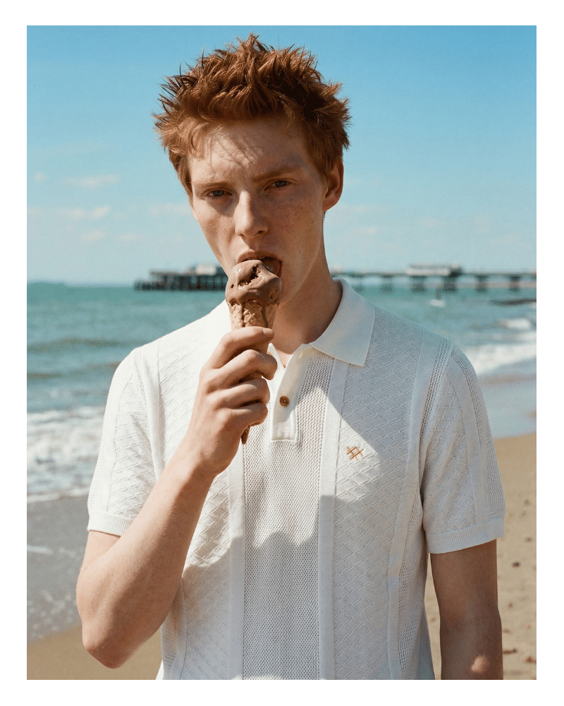 Polo Textured Lace Blanc | STJOR 1969 | Comprar Polo Home