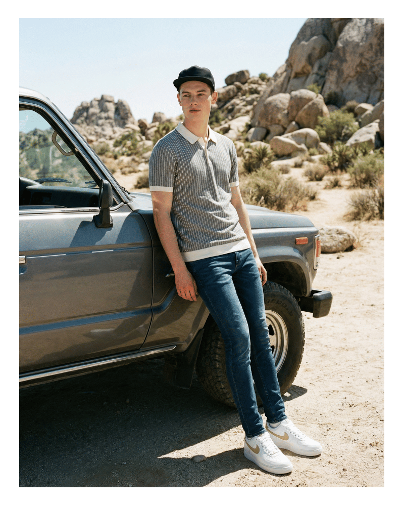 Polo Pinstripe Antracita | STJOR 1969 | Comprar Polo Barat